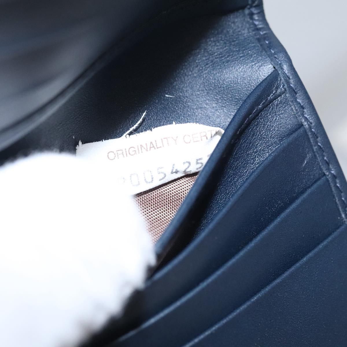 Bottega Veneta Intrecciato Navy Leather Wallet (Pre-Owned) Size ONE SIZE - 10 Thumbnail