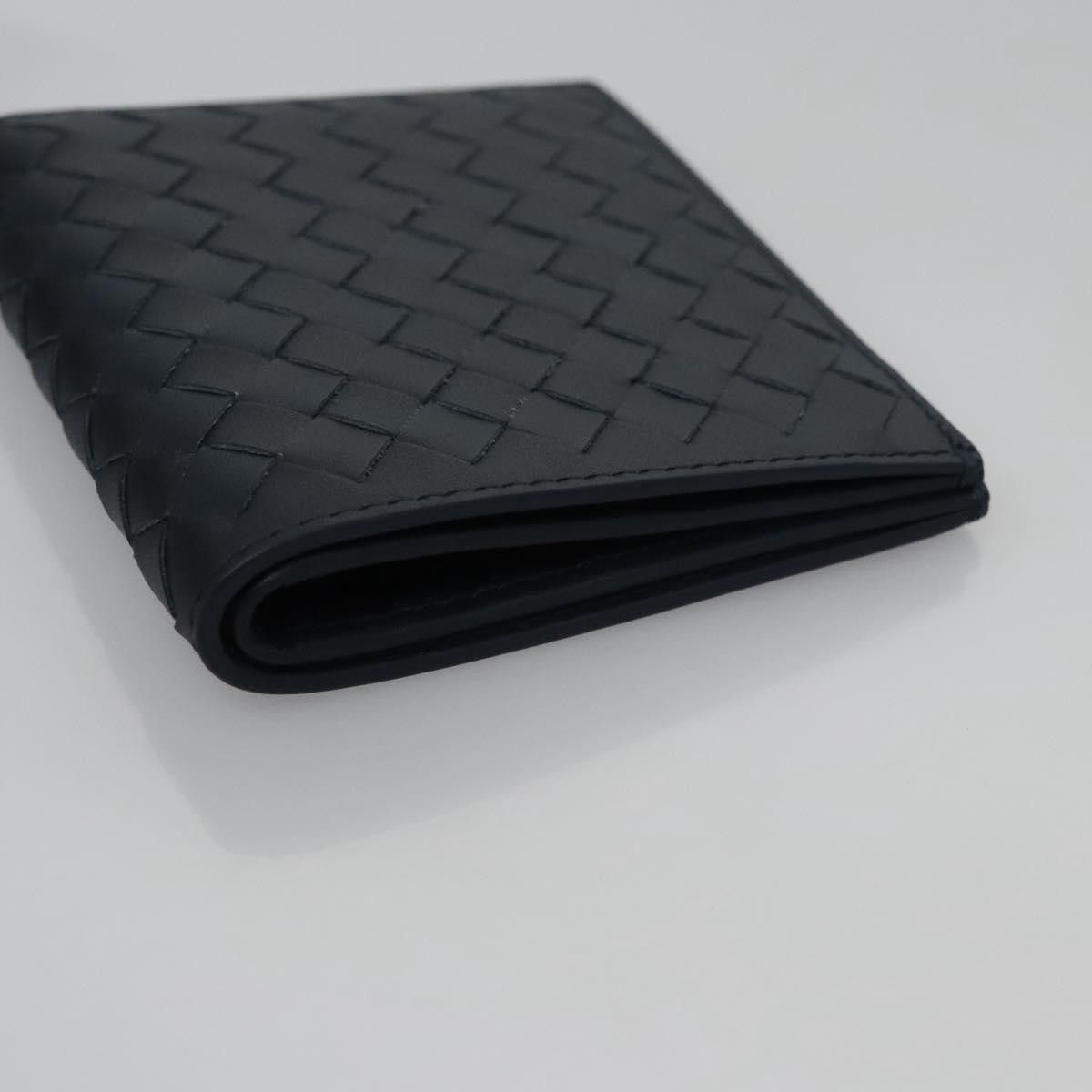 Bottega Veneta Intrecciato Navy Leather Wallet (Pre-Owned) Size ONE SIZE - 14 Thumbnail