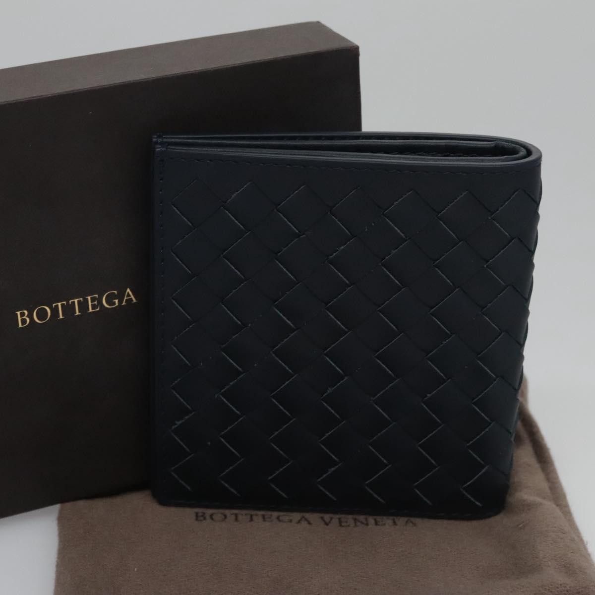Bottega Veneta Intrecciato Navy Leather Wallet (Pre-Owned) Size ONE SIZE - 12 Thumbnail