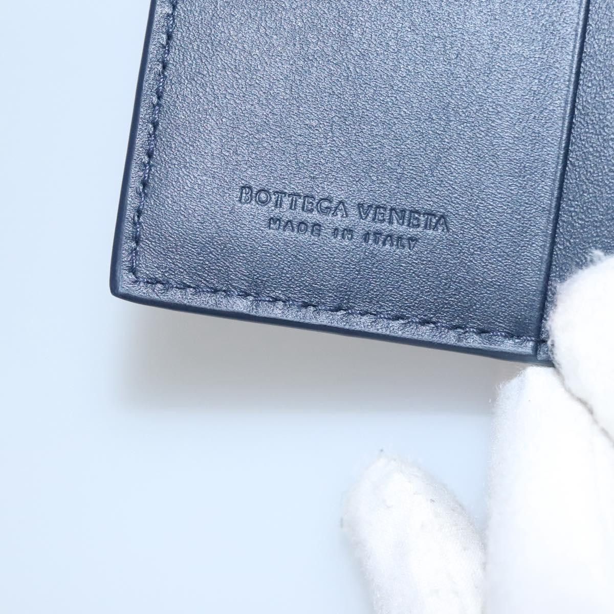Bottega Veneta Intrecciato Navy Leather Wallet (Pre-Owned) Size ONE SIZE - 11 Thumbnail