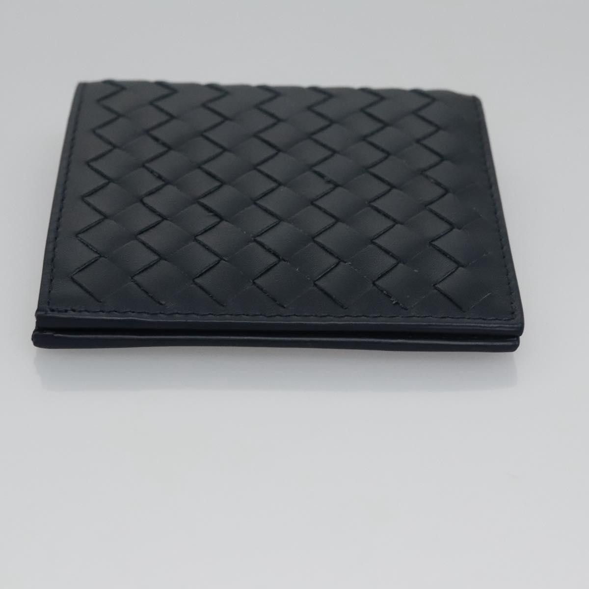 Bottega Veneta Intrecciato Navy Leather Wallet (Pre-Owned) Size ONE SIZE - 3 Thumbnail