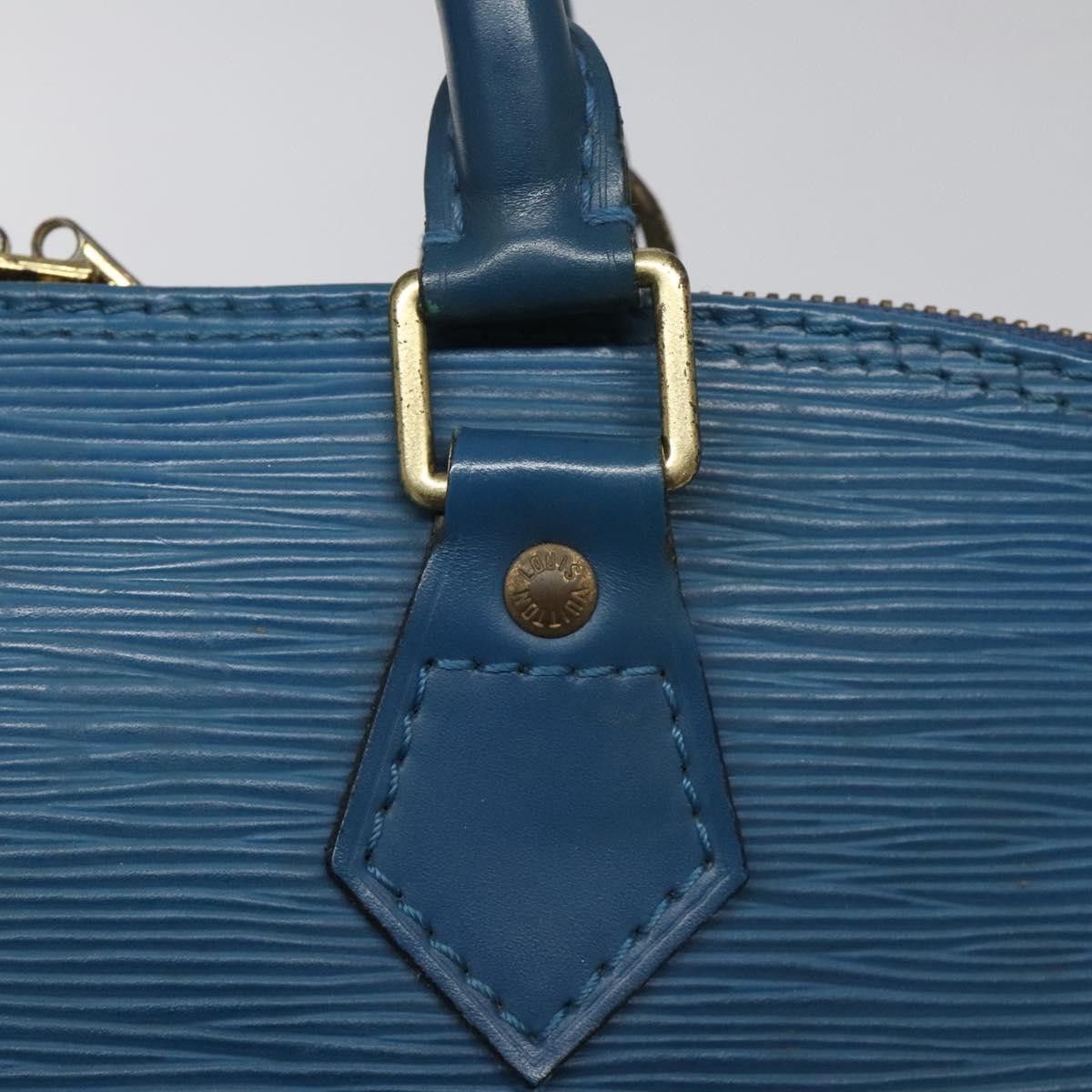 Louis Vuitton Alma Blue Leather Handbag (Pre-Owned) Size ONE SIZE - 12 Thumbnail