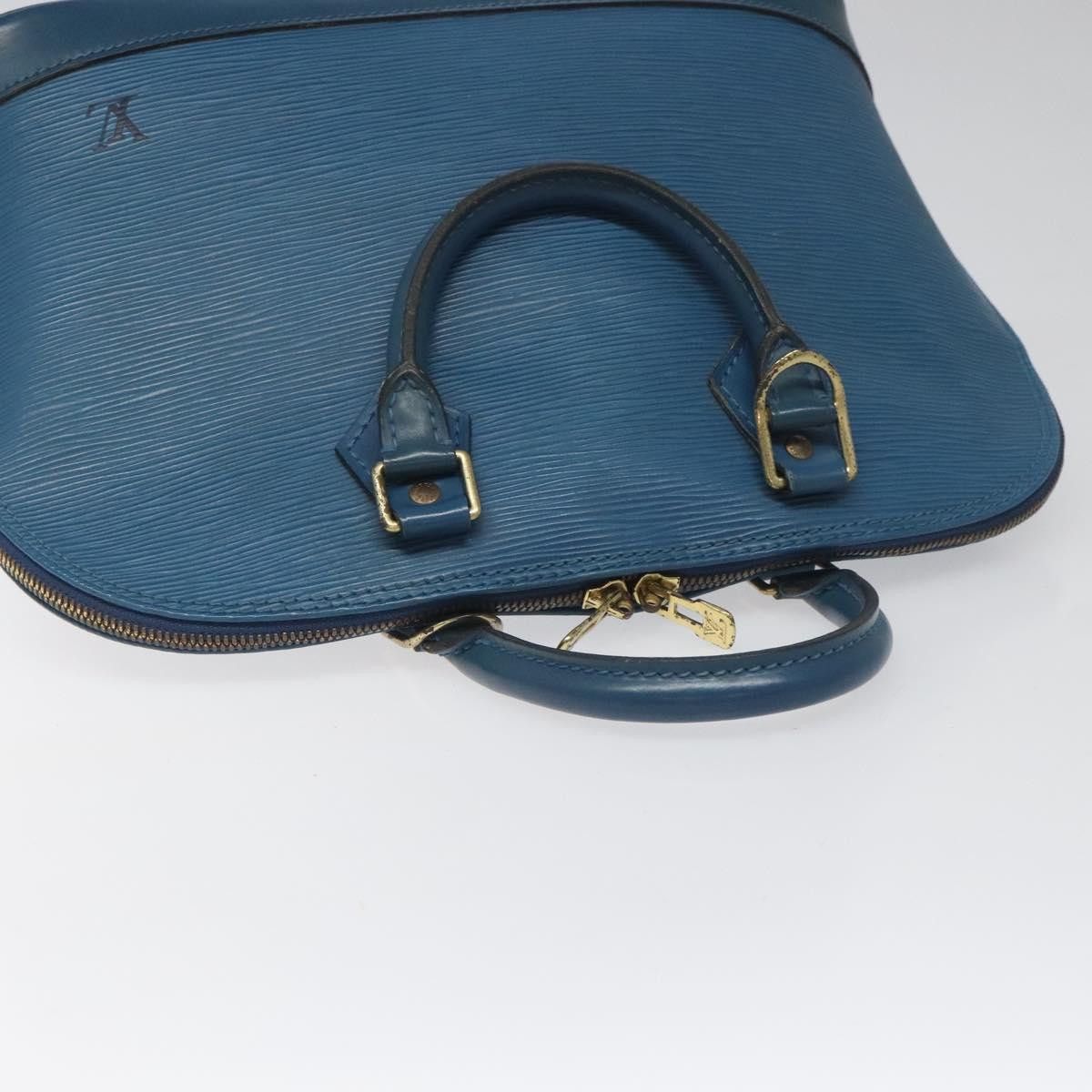 Louis Vuitton Alma Blue Leather Handbag (Pre-Owned) Size ONE SIZE - 5 Thumbnail
