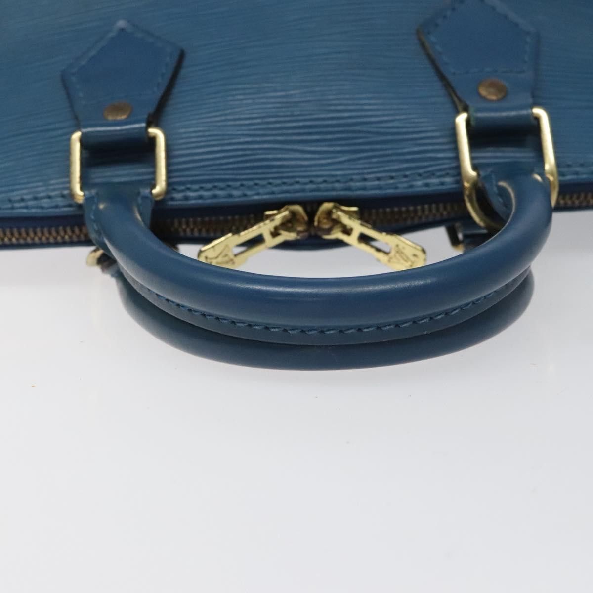 Louis Vuitton Alma Blue Leather Handbag (Pre-Owned) Size ONE SIZE - 10 Thumbnail