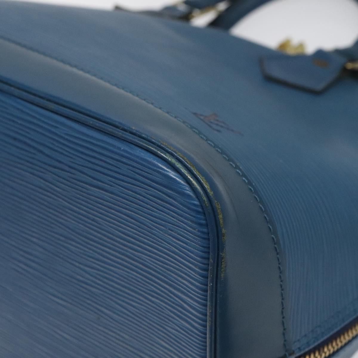 Louis Vuitton Alma Blue Leather Handbag (Pre-Owned) Size ONE SIZE - 6 Thumbnail