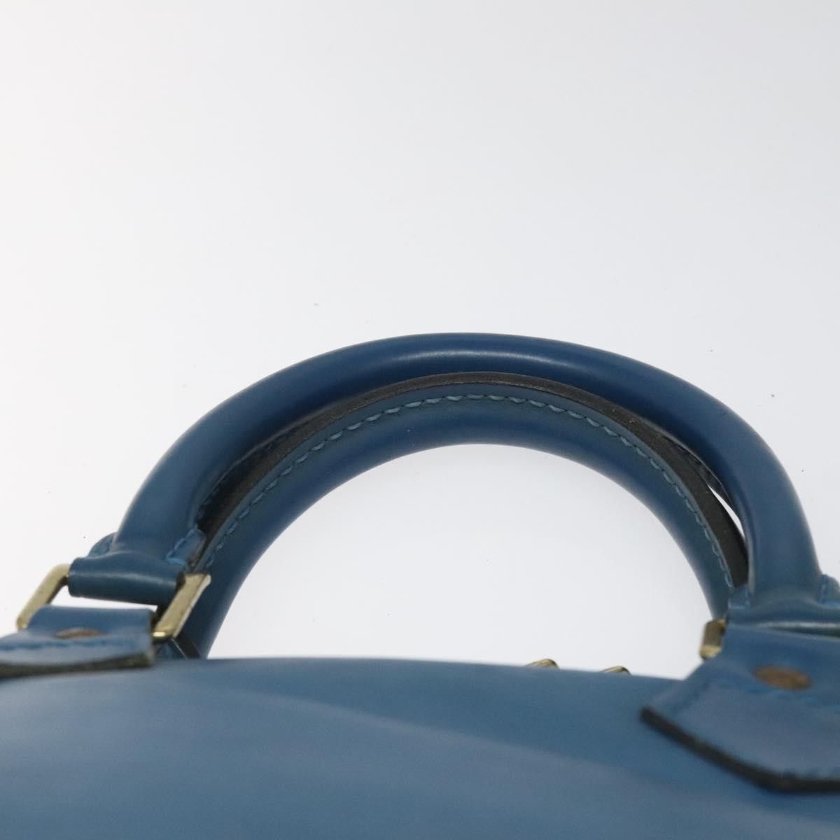 Louis Vuitton Alma Blue Leather Handbag (Pre-Owned) Size ONE SIZE - 11 Thumbnail