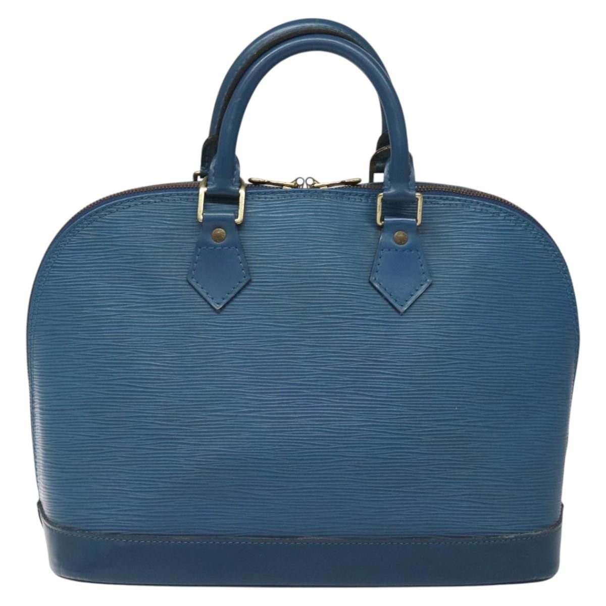 Louis Vuitton Alma Blue Leather Handbag (Pre-Owned) Size ONE SIZE - 2 Thumbnail