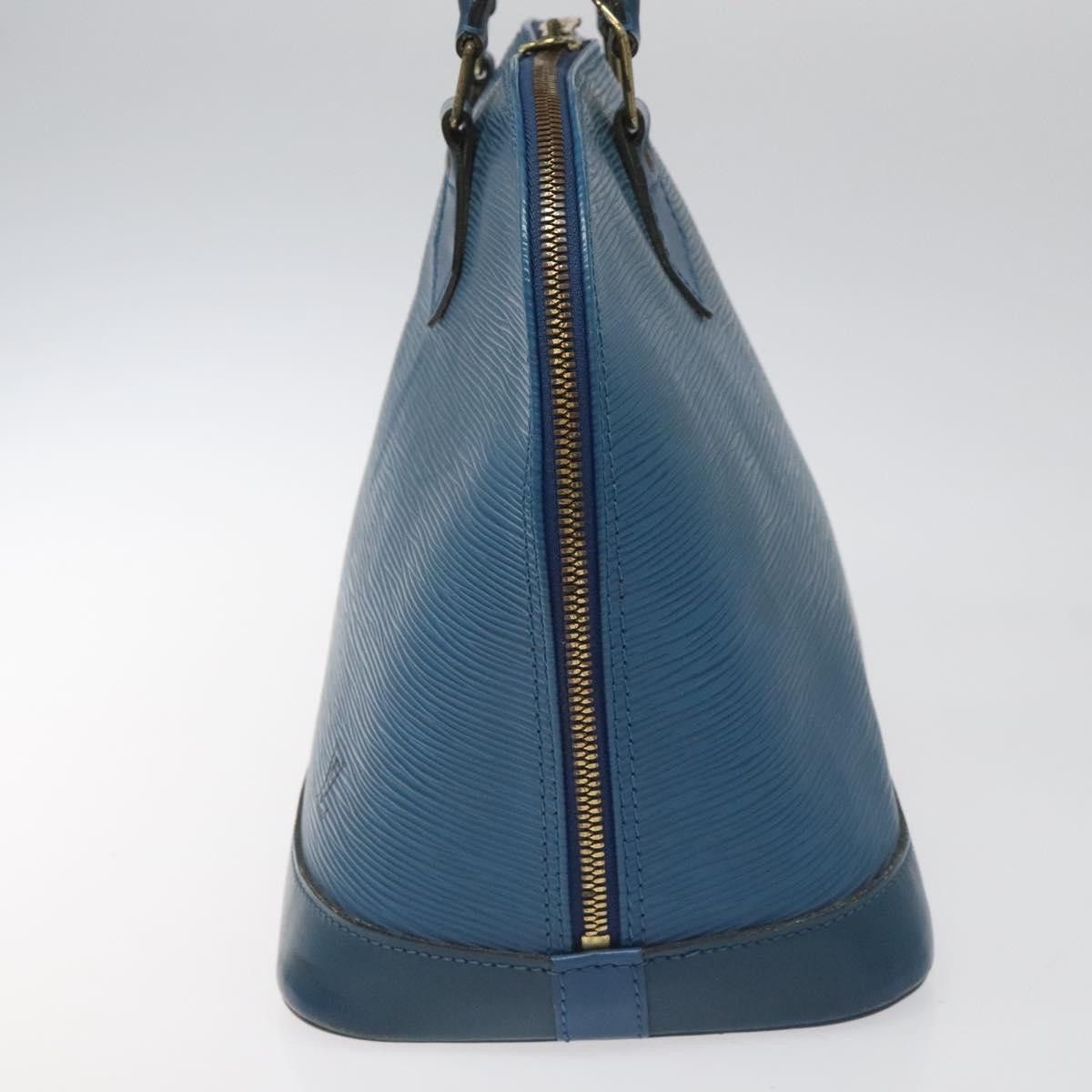 Louis Vuitton Alma Blue Leather Handbag (Pre-Owned) Size ONE SIZE - 4 Thumbnail