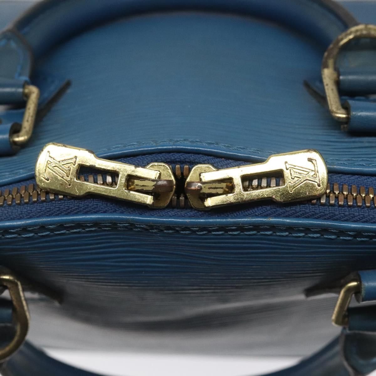 Louis Vuitton Alma Blue Leather Handbag (Pre-Owned) Size ONE SIZE - 13 Thumbnail