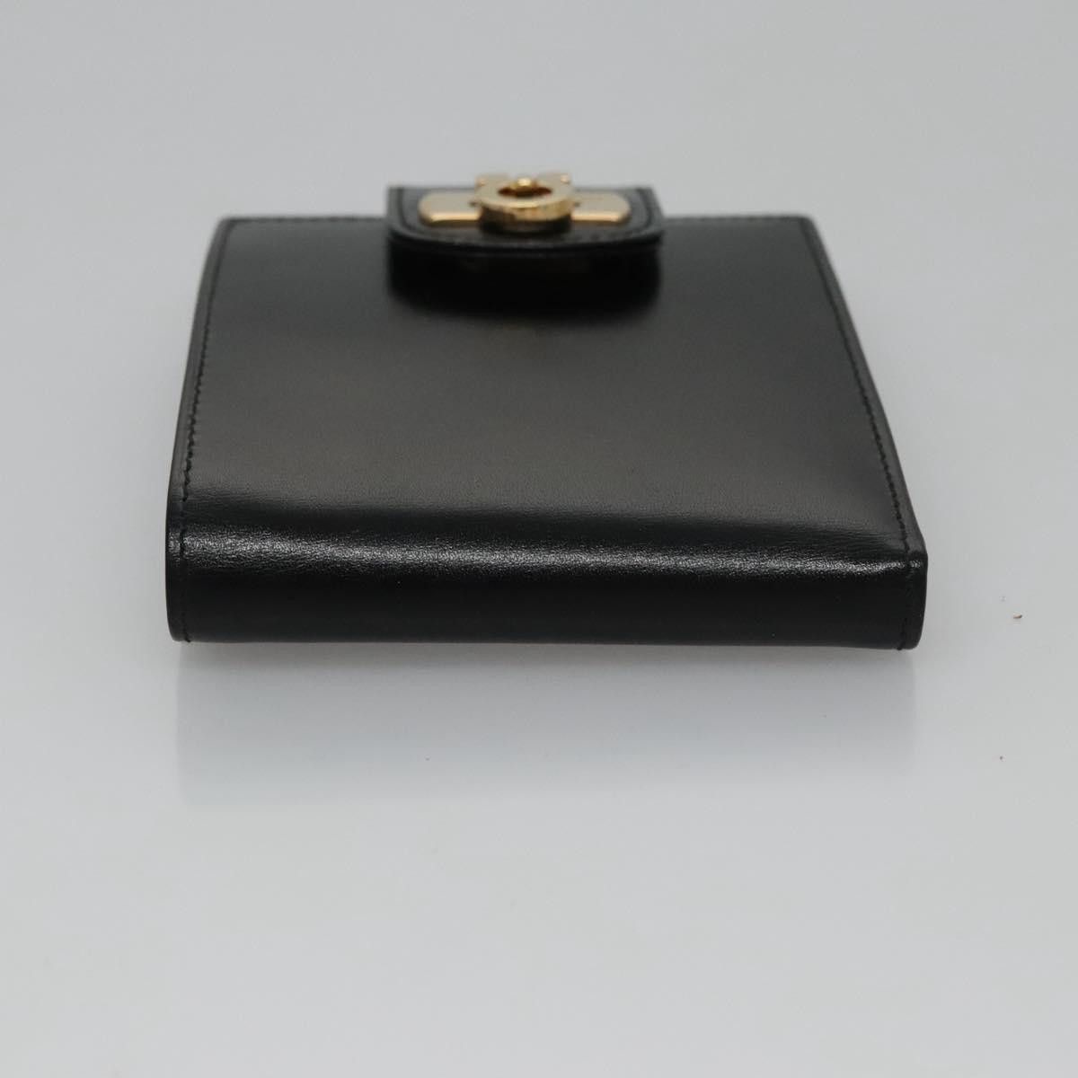 Salvatore Ferragamo Gancini Black Leather Wallet (Pre-Owned) Size ONE SIZE - 6 Thumbnail