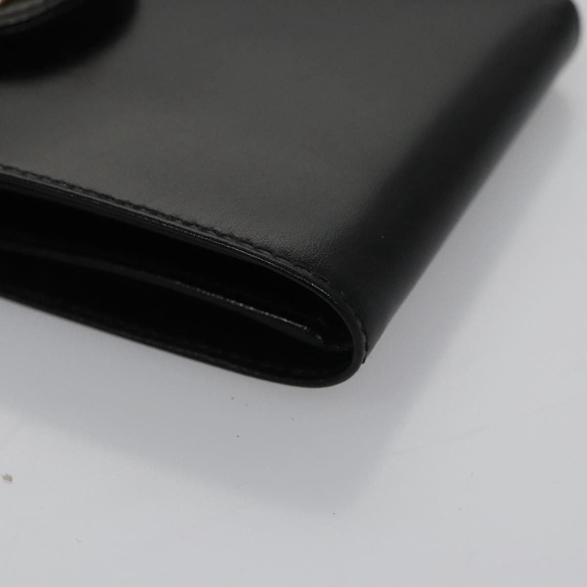 Salvatore Ferragamo Gancini Black Leather Wallet (Pre-Owned) Size ONE SIZE - 7 Thumbnail