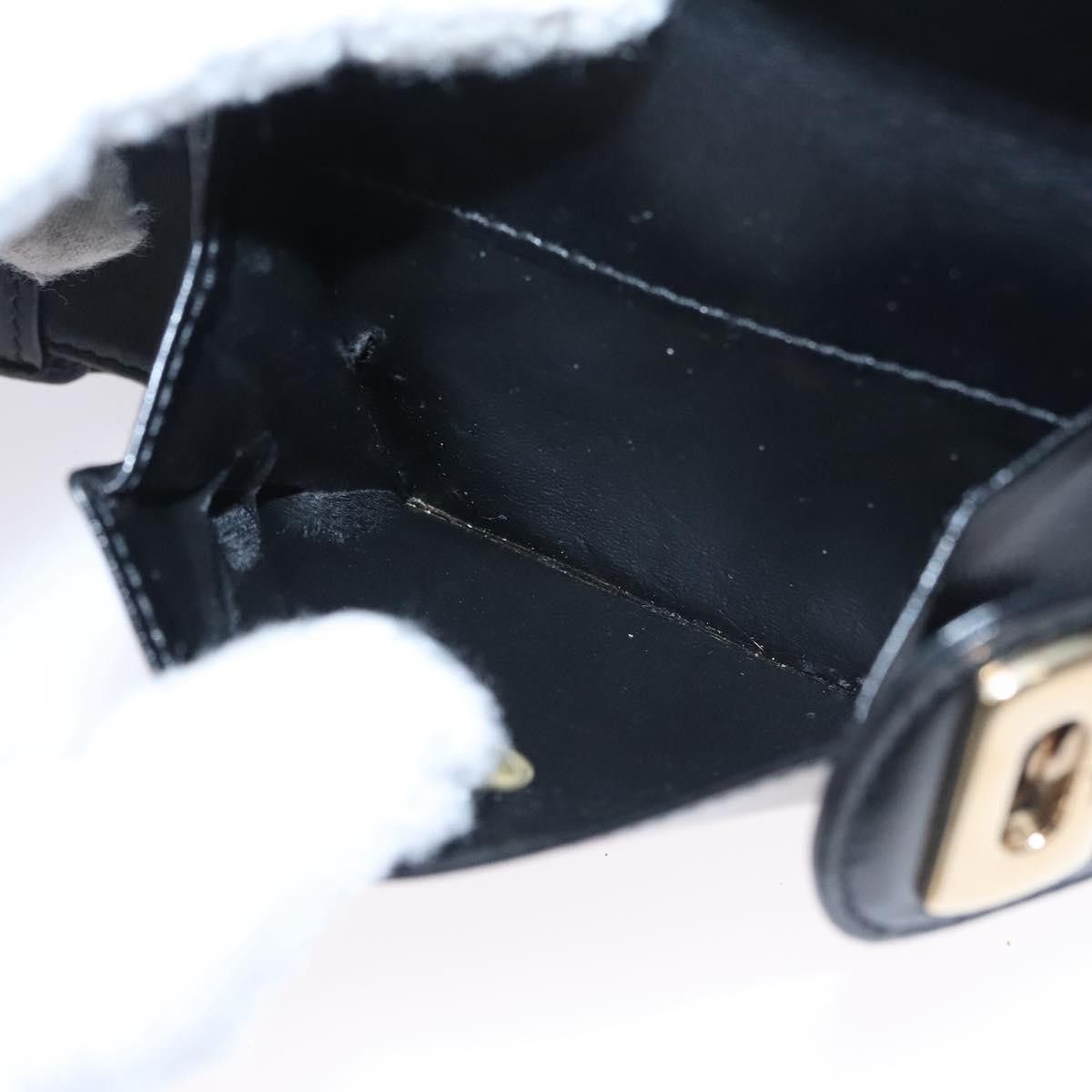 Salvatore Ferragamo Gancini Black Leather Wallet (Pre-Owned) Size ONE SIZE - 19 Thumbnail