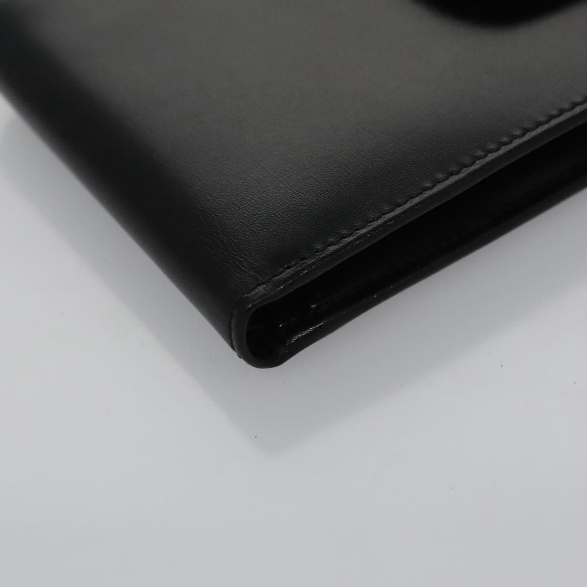 Salvatore Ferragamo Gancini Black Leather Wallet (Pre-Owned) Size ONE SIZE - 8 Thumbnail