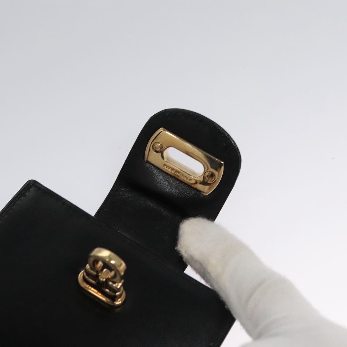 Salvatore Ferragamo Gancini Black Leather Wallet (Pre-Owned) Size ONE SIZE - 12 Thumbnail
