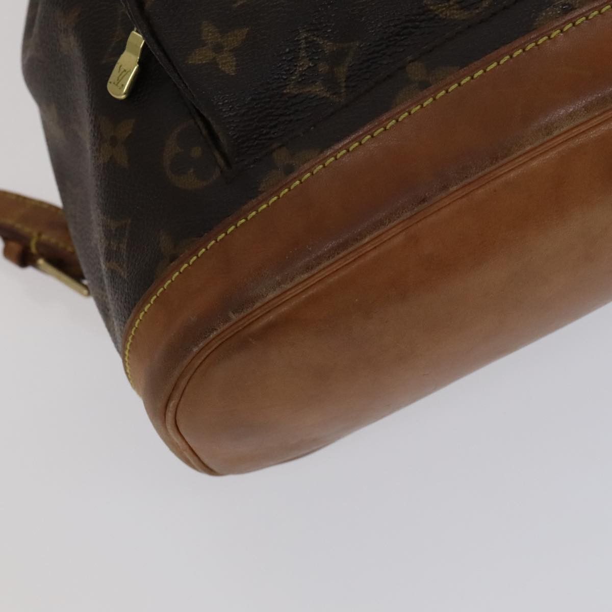 Louis Vuitton Montsouris Mm Brown Canvas Backpack Bag (Pre-Owned) Size ONE SIZE - 8 Thumbnail