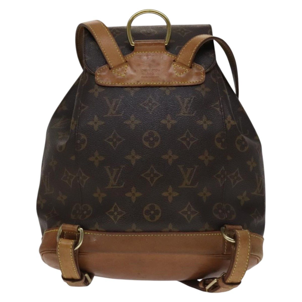 Louis Vuitton Montsouris Mm Brown Canvas Backpack Bag (Pre-Owned) Size ONE SIZE - 2 Thumbnail