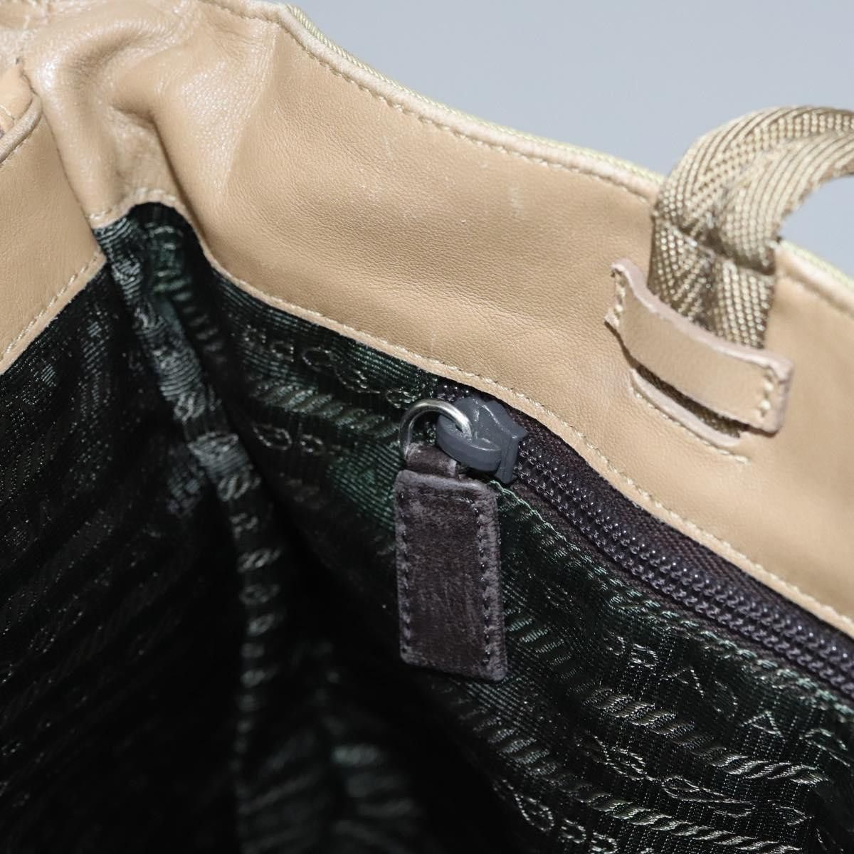 Prada Beige Synthetic Tote Bag (Pre-Owned) Size ONE SIZE - 15 Thumbnail