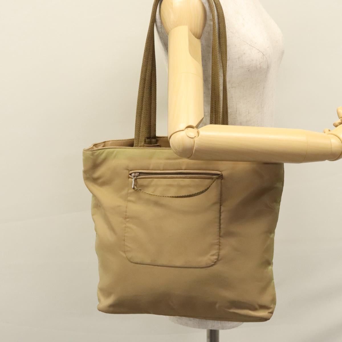 Prada Beige Synthetic Tote Bag (Pre-Owned) Size ONE SIZE - 20 Thumbnail