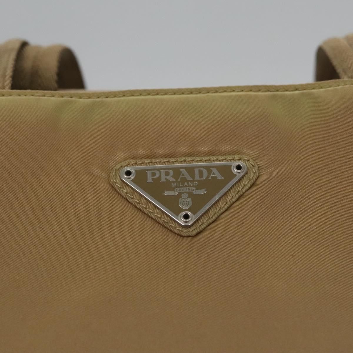 Prada Beige Synthetic Tote Bag (Pre-Owned) Size ONE SIZE - 12 Thumbnail