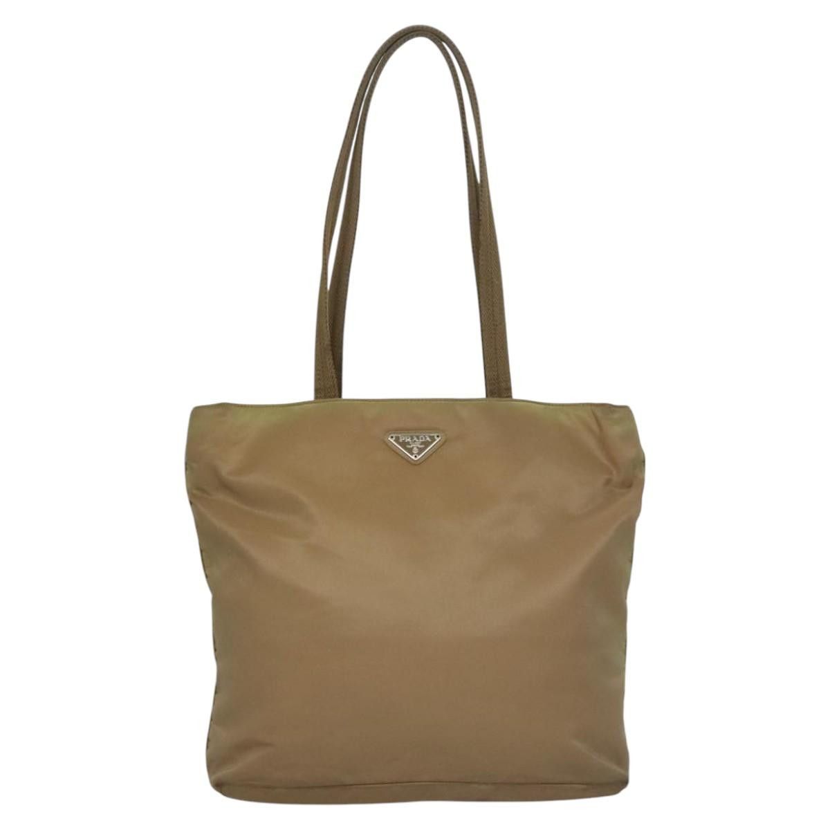 Prada Beige Synthetic Tote Bag (Pre-Owned) Size ONE SIZE - 2 Thumbnail