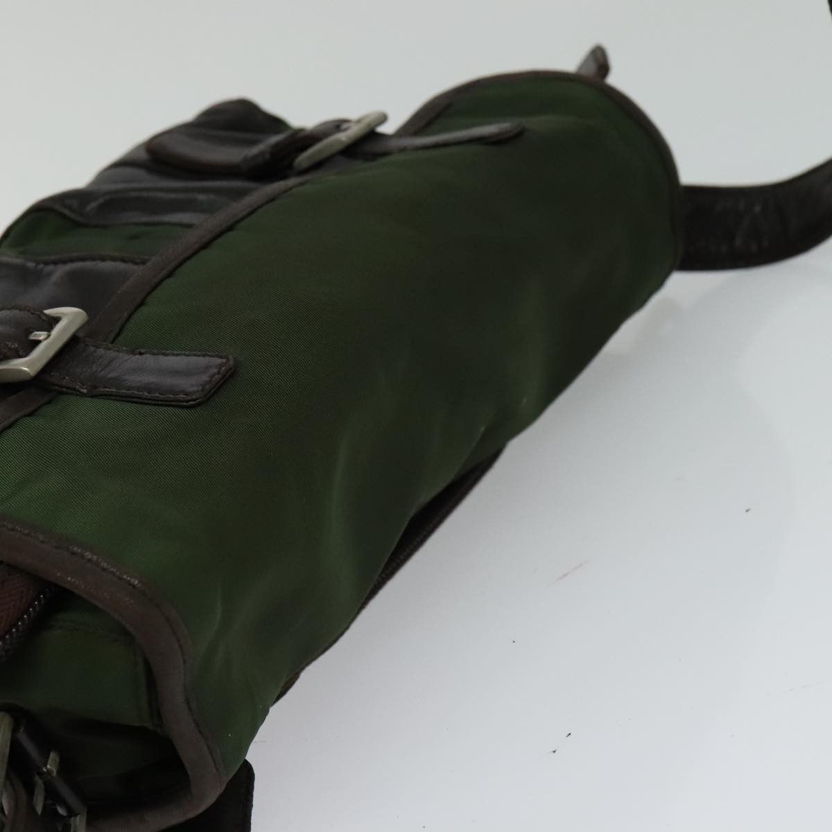 Prada Tessuto Green Synthetic Shoulder Bag (Pre-Owned) Size ONE SIZE - 5 Thumbnail