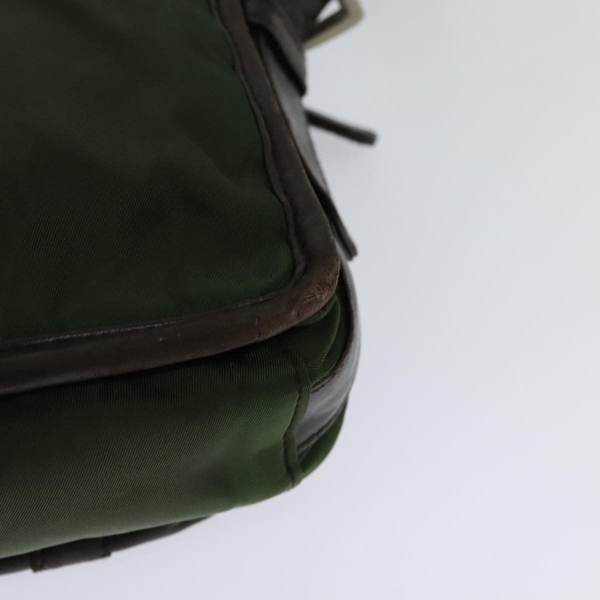 Prada Tessuto Green Synthetic Shoulder Bag (Pre-Owned) Size ONE SIZE - 8 Thumbnail