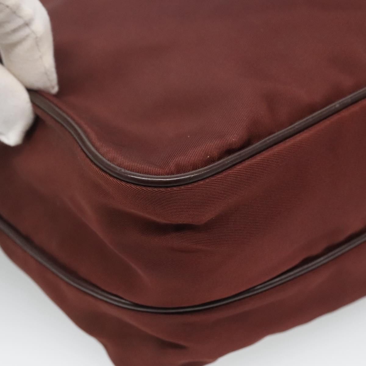 Prada Re-Nylon Burgundy Synthetic Shoulder Bag (Pre-Owned) Size ONE SIZE - 11 Thumbnail