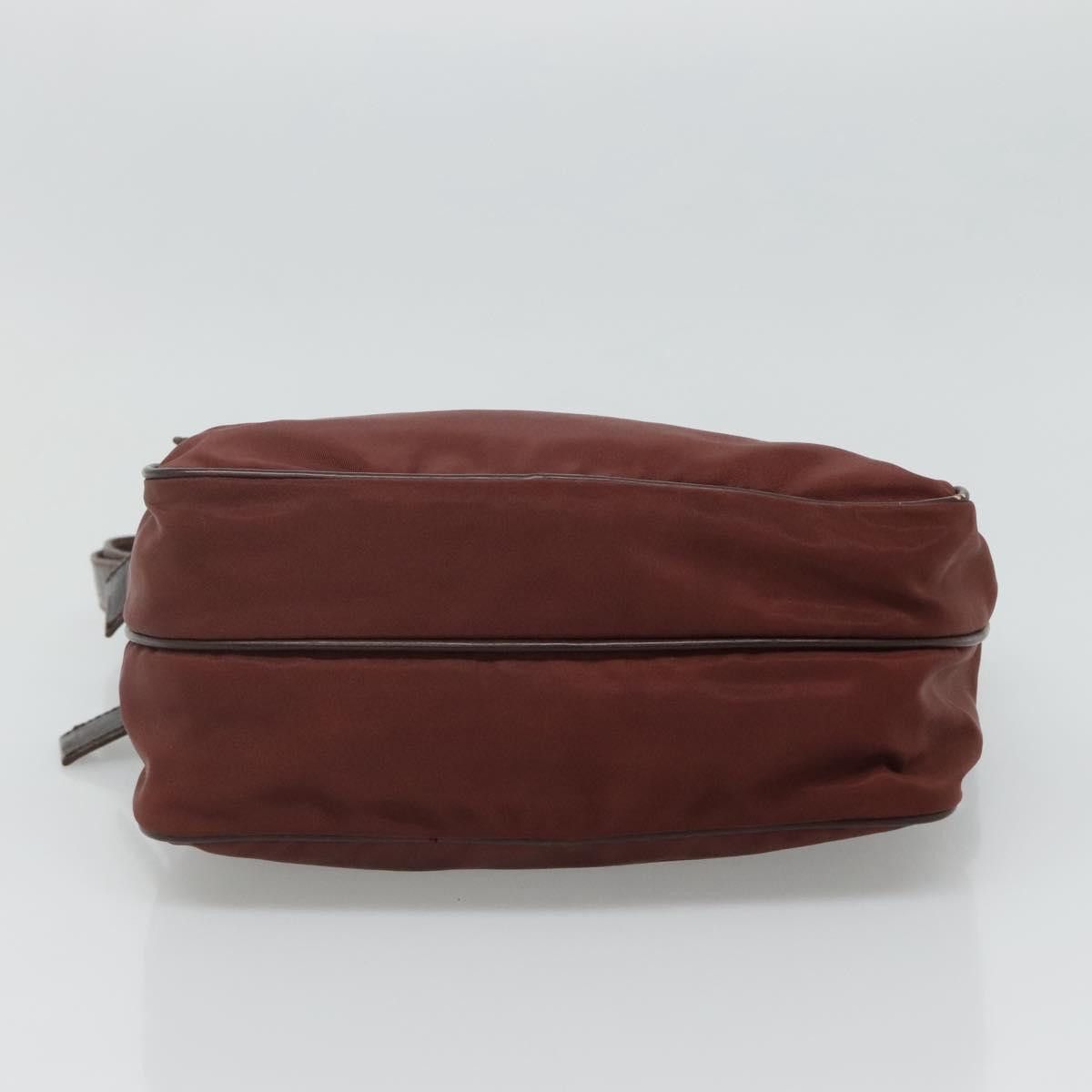 Prada Re-Nylon Burgundy Synthetic Shoulder Bag (Pre-Owned) Size ONE SIZE - 7 Thumbnail