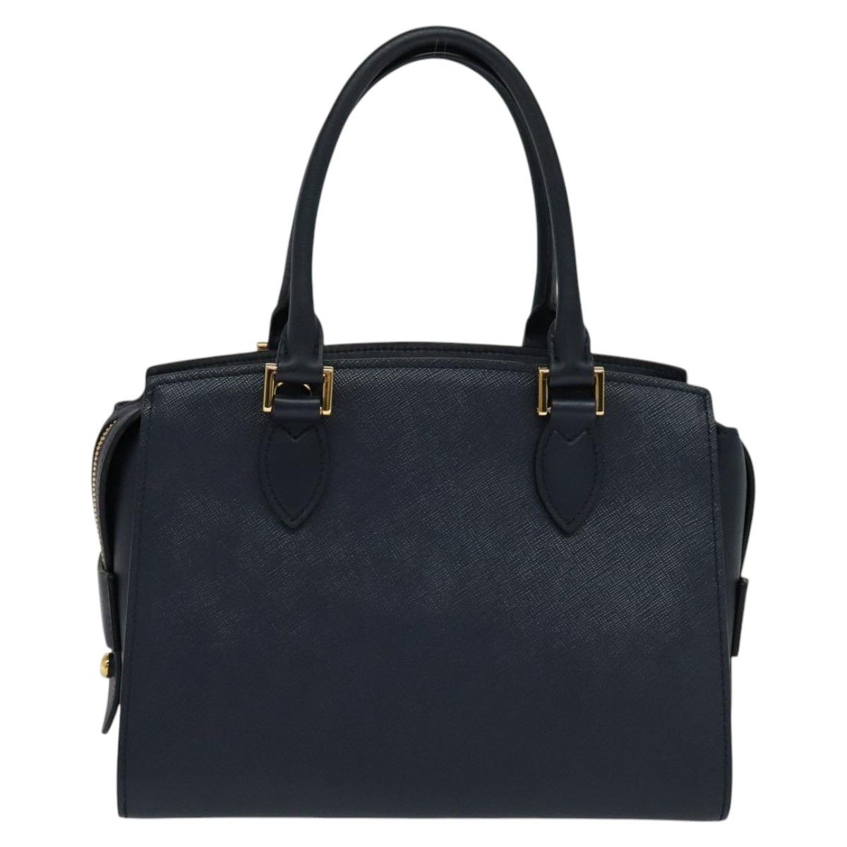 Prada Saffiano Navy Leather Handbag (Pre-Owned) Size ONE SIZE - 3 Thumbnail