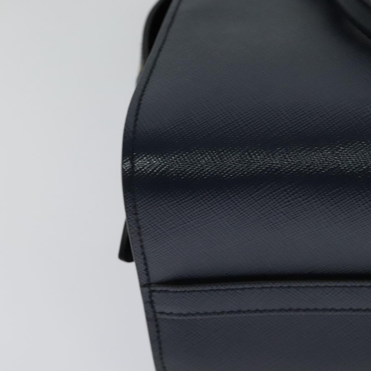 Prada Saffiano Navy Leather Handbag (Pre-Owned) Size ONE SIZE - 12 Thumbnail