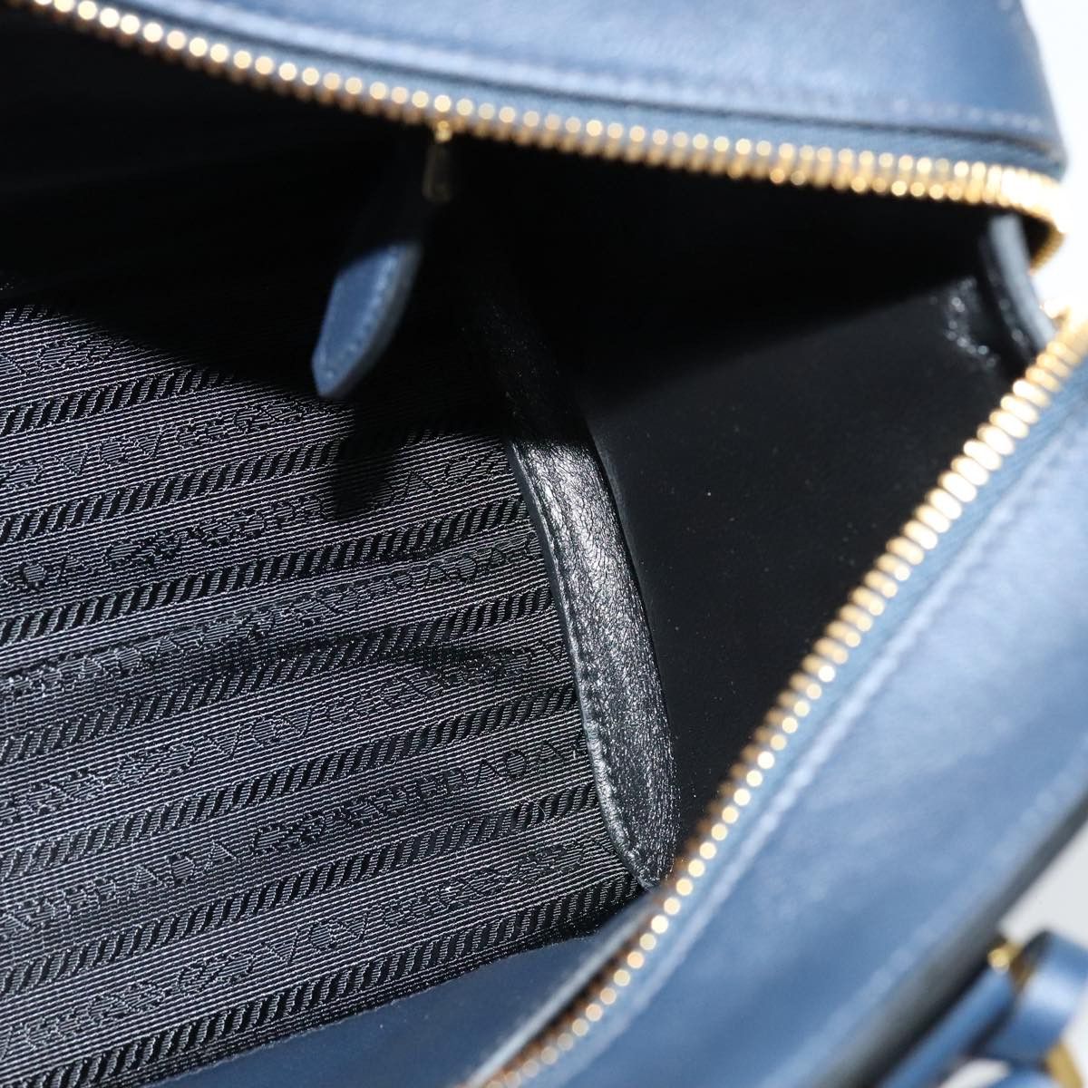 Prada Saffiano Navy Leather Handbag (Pre-Owned) Size ONE SIZE - 18 Thumbnail
