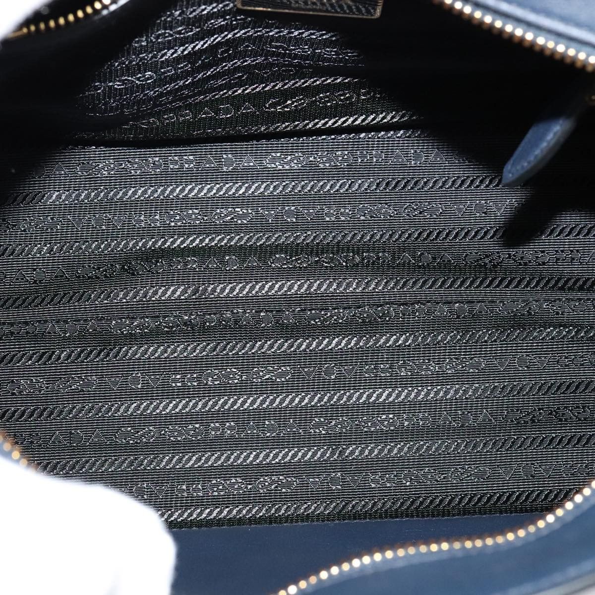 Prada Saffiano Navy Leather Handbag (Pre-Owned) Size ONE SIZE - 17 Thumbnail