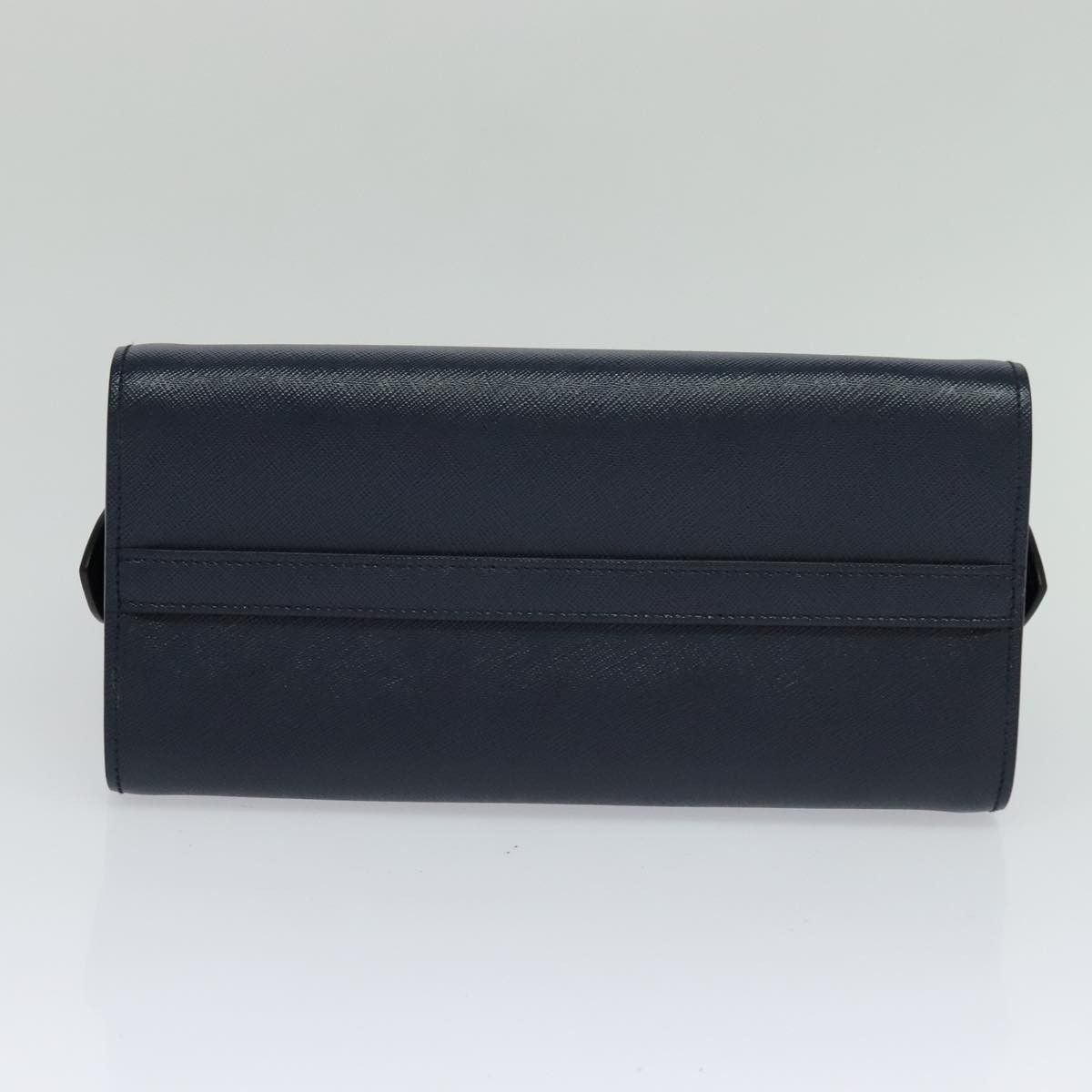 Prada Saffiano Navy Leather Handbag (Pre-Owned) Size ONE SIZE - 9 Thumbnail