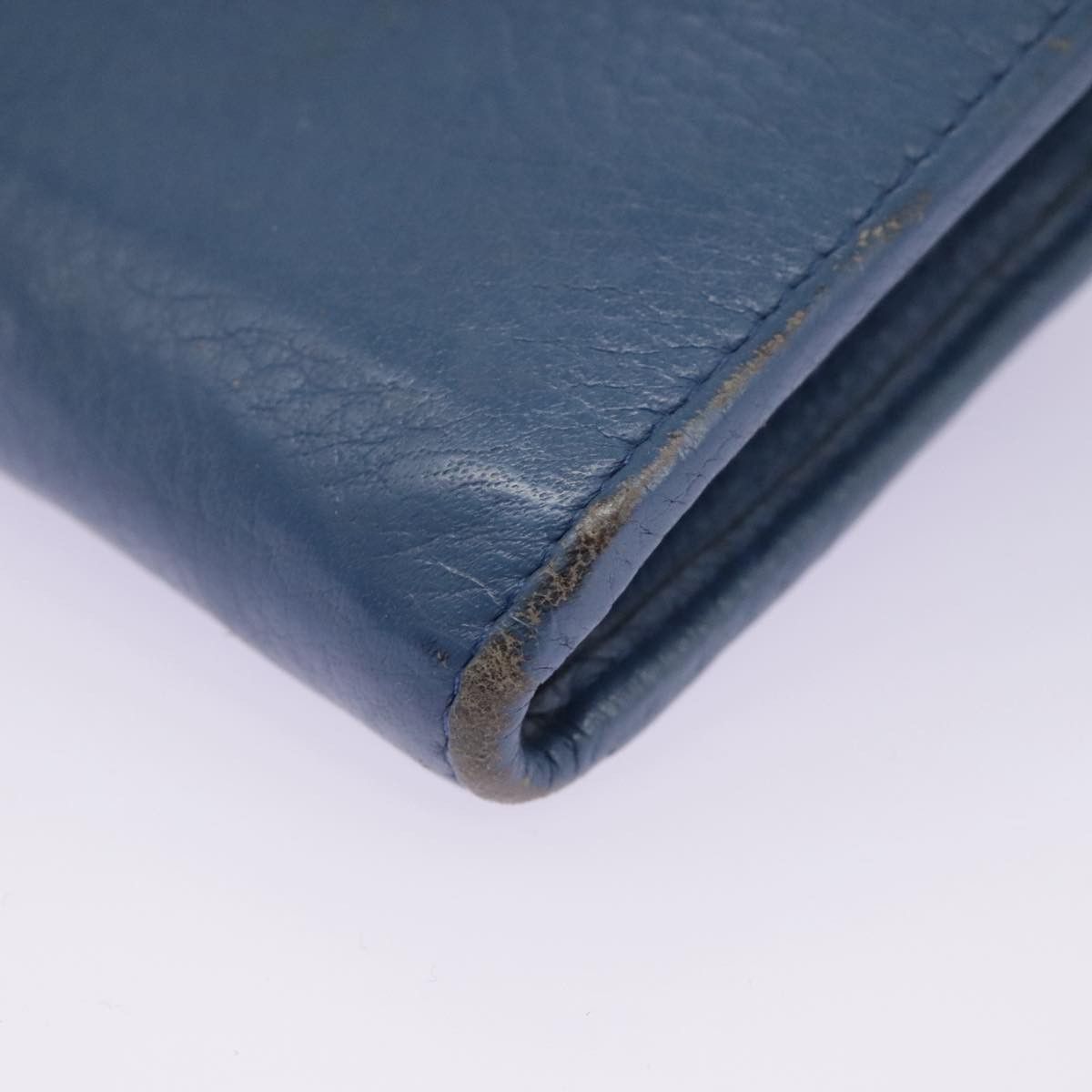 Prada Saffiano Blue Leather Wallet (Pre-Owned) Size ONE SIZE - 9 Thumbnail