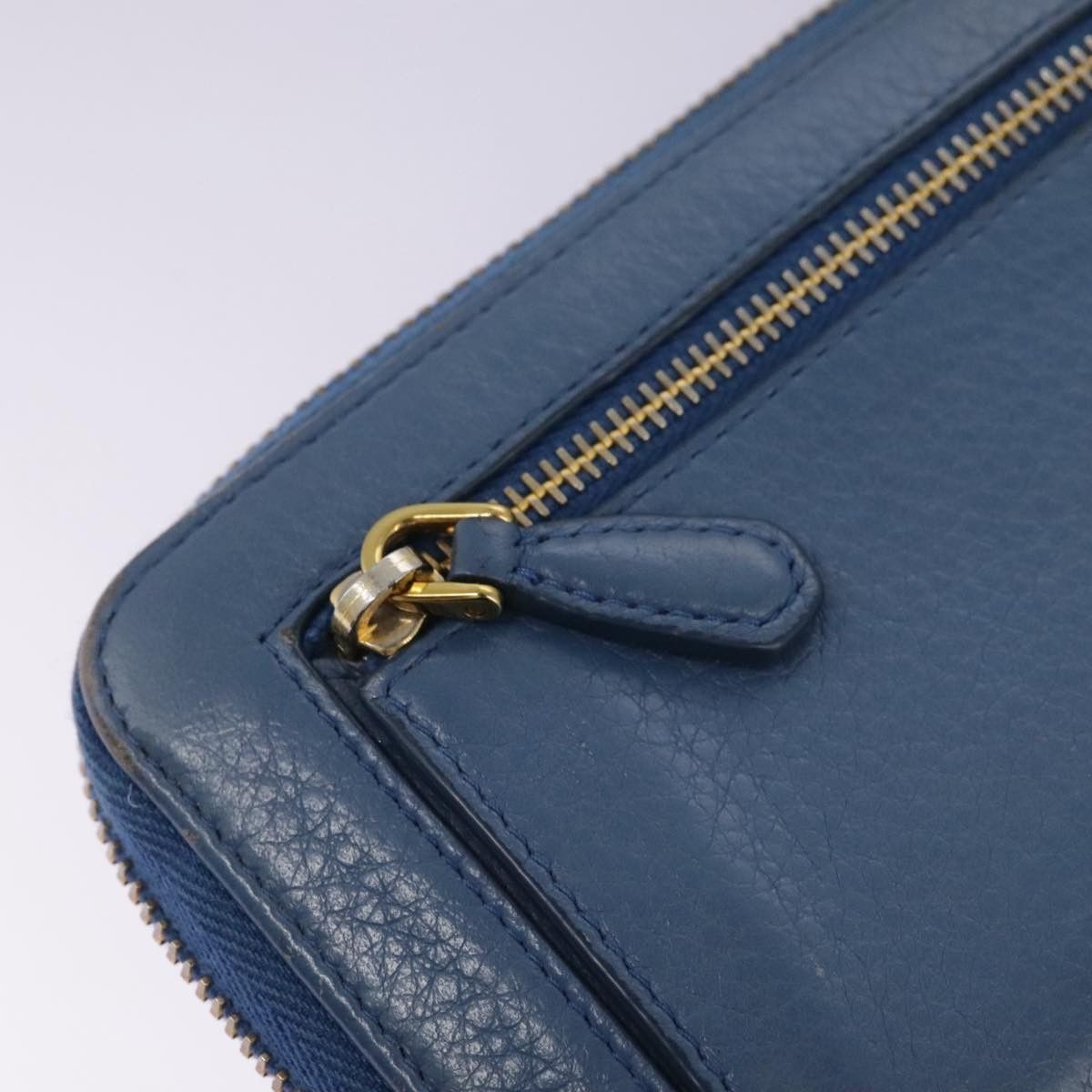 Prada Saffiano Blue Leather Wallet (Pre-Owned) Size ONE SIZE - 11 Thumbnail