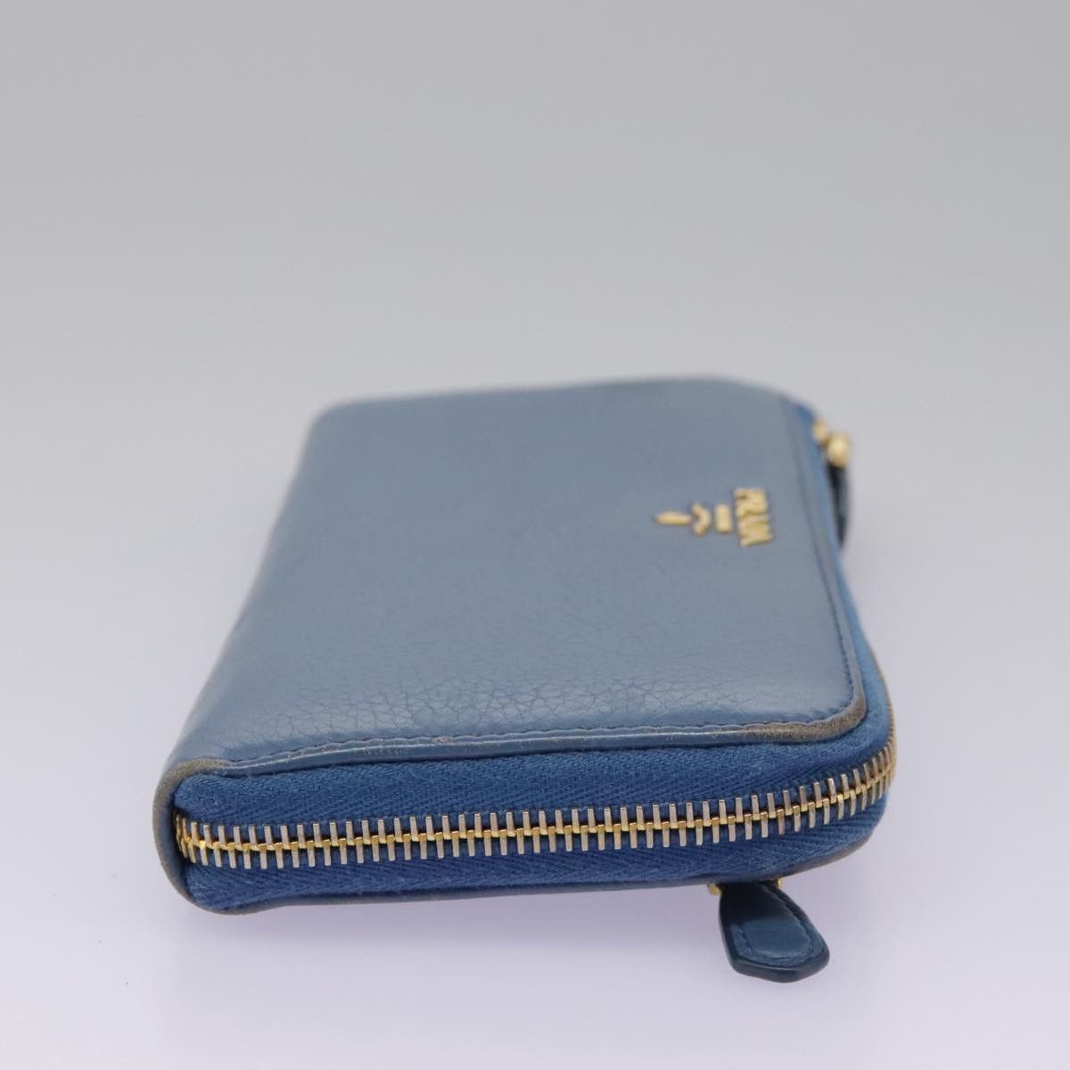 Prada Saffiano Blue Leather Wallet (Pre-Owned) Size ONE SIZE - 4 Thumbnail