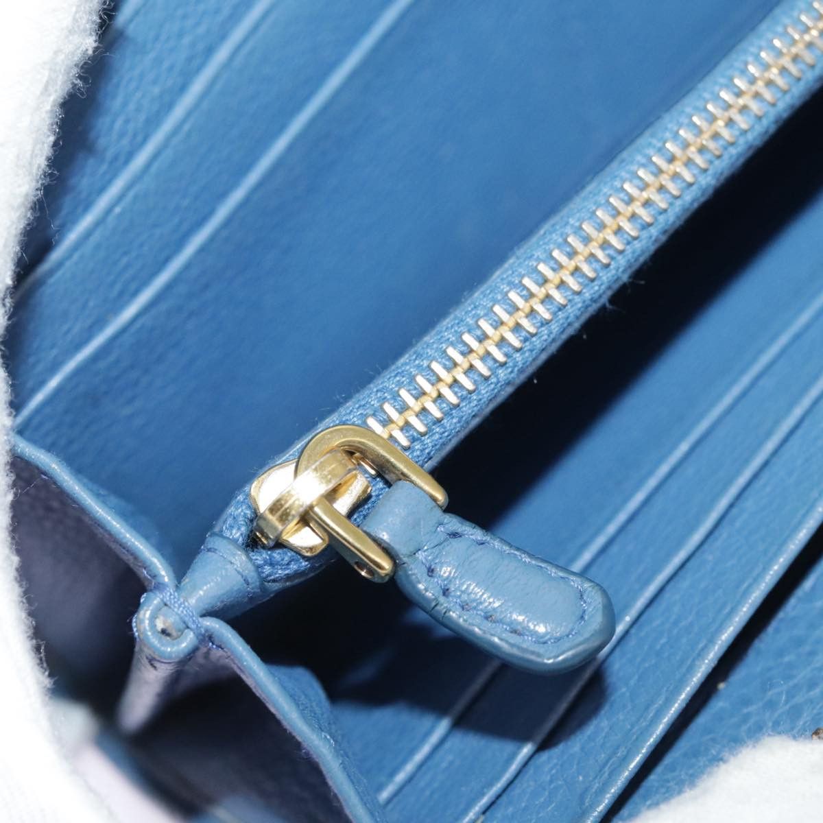 Prada Saffiano Blue Leather Wallet (Pre-Owned) Size ONE SIZE - 14 Thumbnail