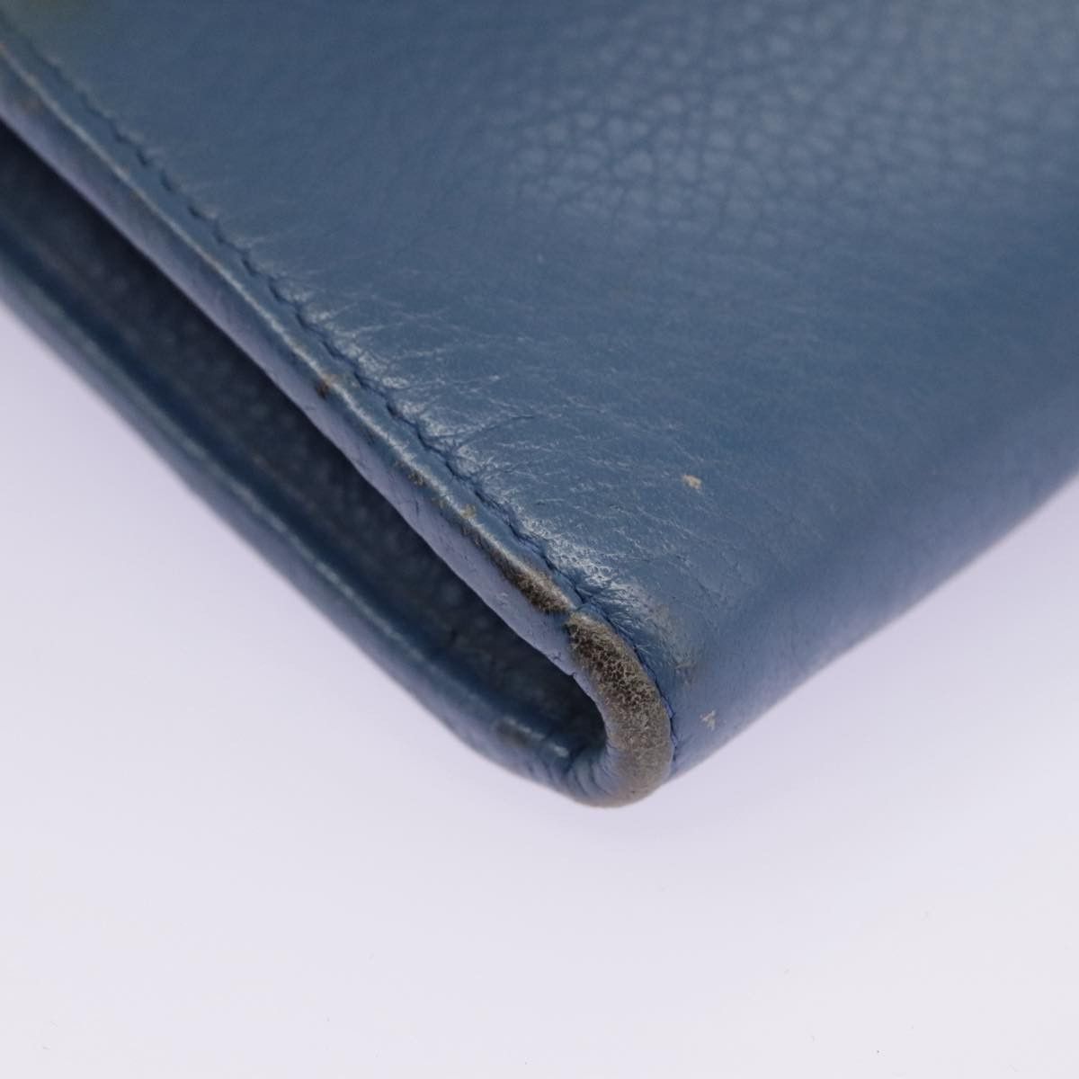 Prada Saffiano Blue Leather Wallet (Pre-Owned) Size ONE SIZE - 6 Thumbnail