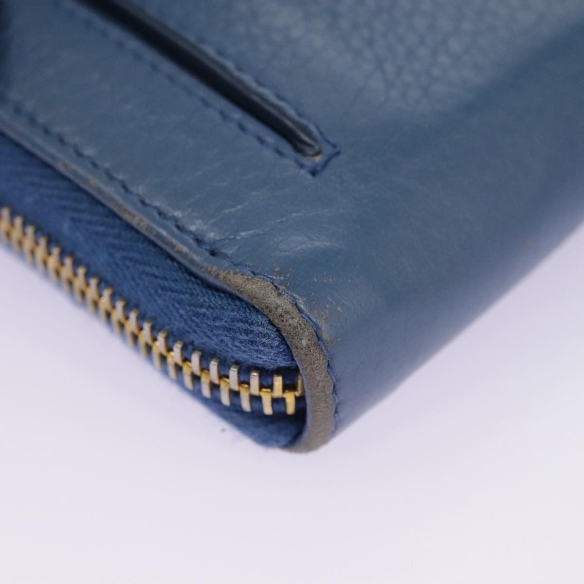 Prada Saffiano Blue Leather Wallet (Pre-Owned) Size ONE SIZE - 8 Thumbnail