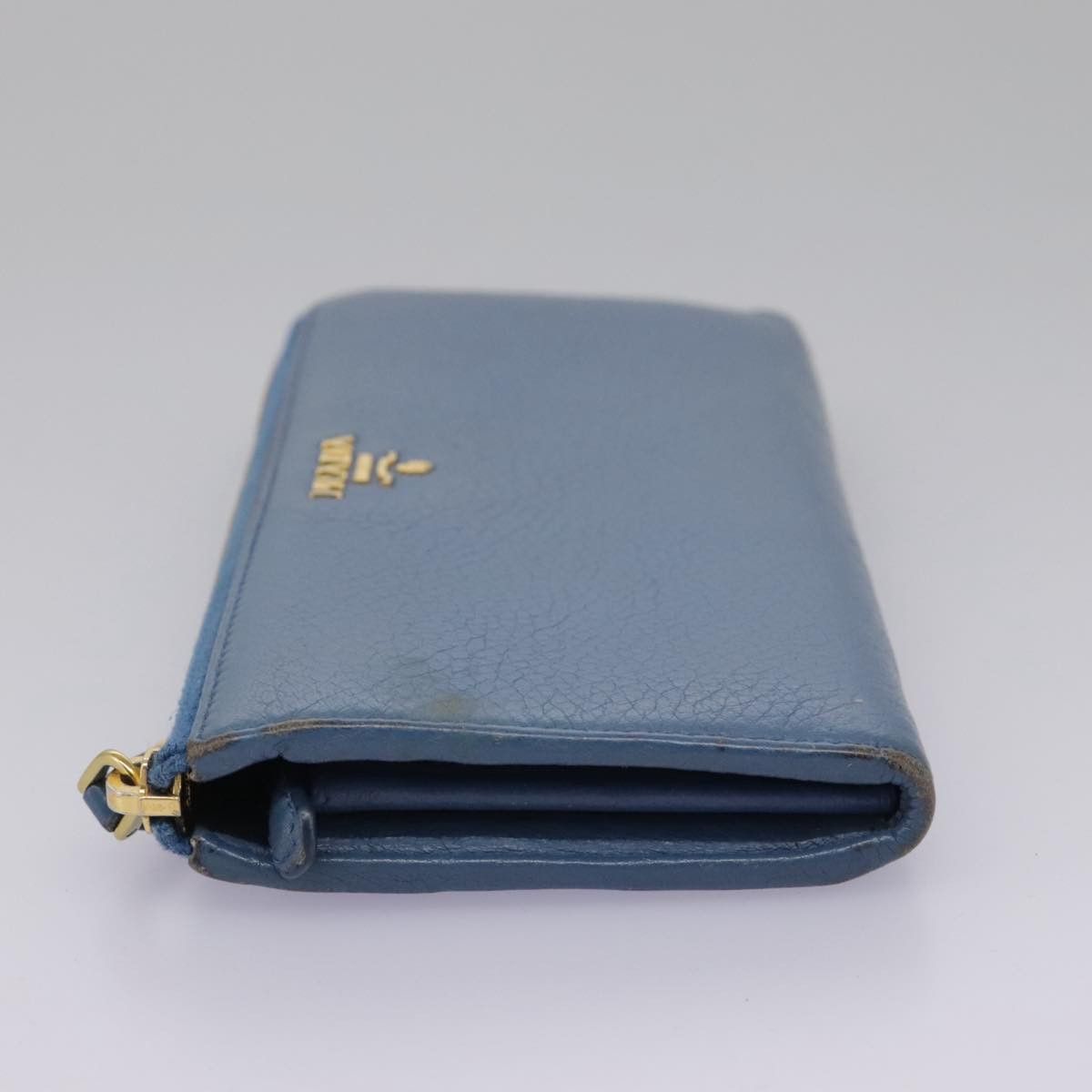 Prada Saffiano Blue Leather Wallet (Pre-Owned) Size ONE SIZE - 3 Thumbnail