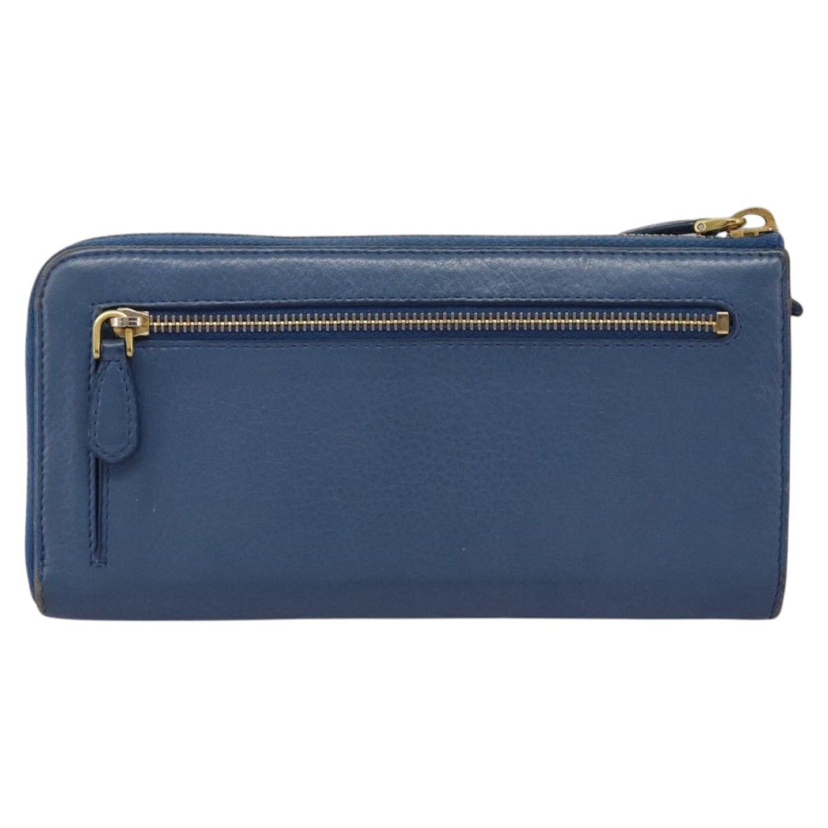 Prada Saffiano Blue Leather Wallet (Pre-Owned) Size ONE SIZE - 2 Thumbnail