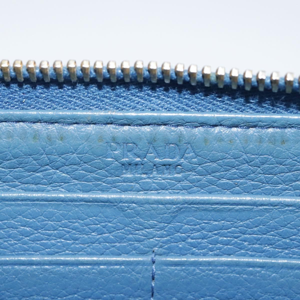 Prada Saffiano Blue Leather Wallet (Pre-Owned) Size ONE SIZE - 18 Thumbnail