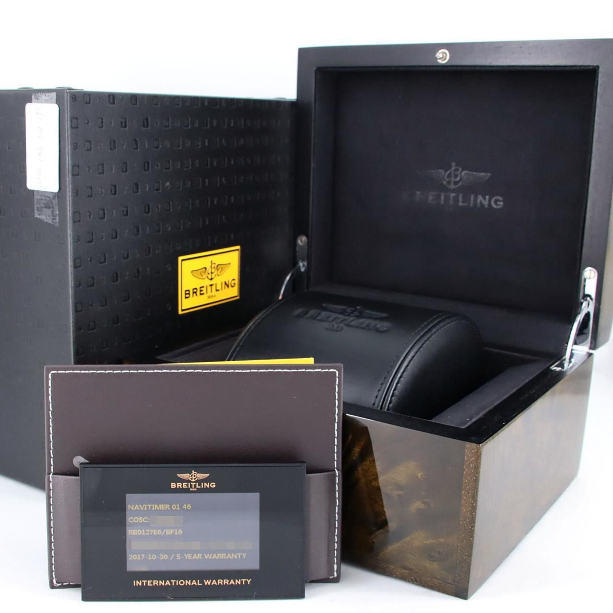 Breitling Breitling Navitimer B01 Chronograph 46 PG LIMITED RB0127 PG/RG Wristwatch Automatic Size ONE SIZE - 8 Thumbnail