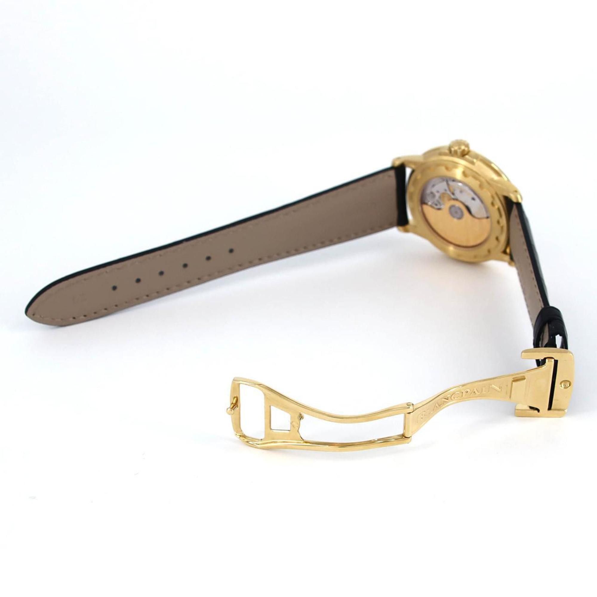 Other Blancpain Leman Aqua Lung YG LIMITED 2100-1430A-64B Wristwatch Automatic Size ONE SIZE - 7 Thumbnail