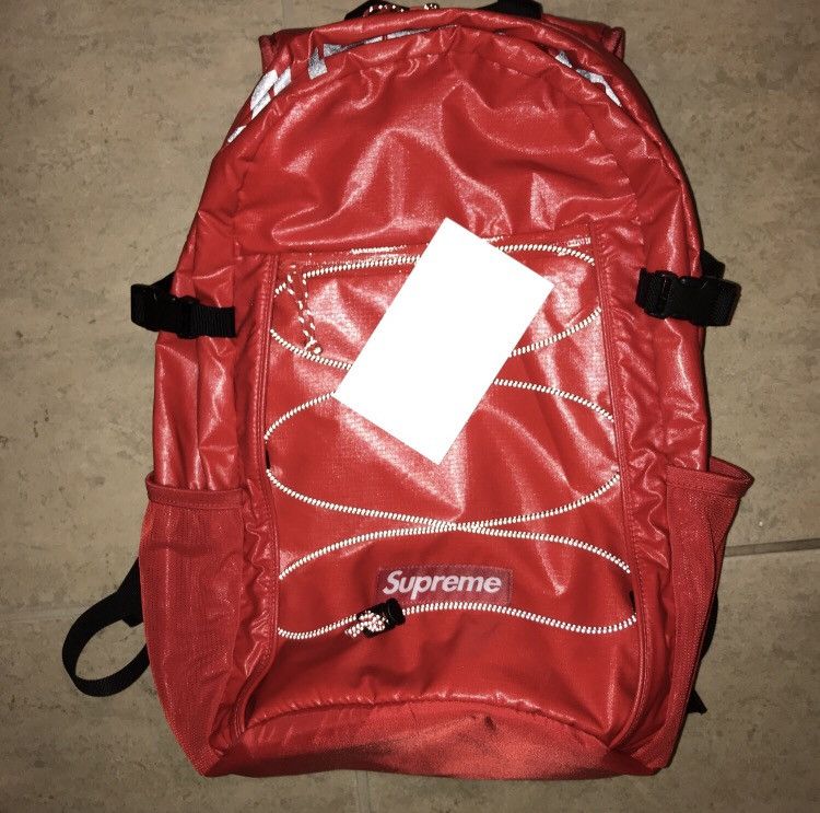 Supreme FW17 Backpack Red