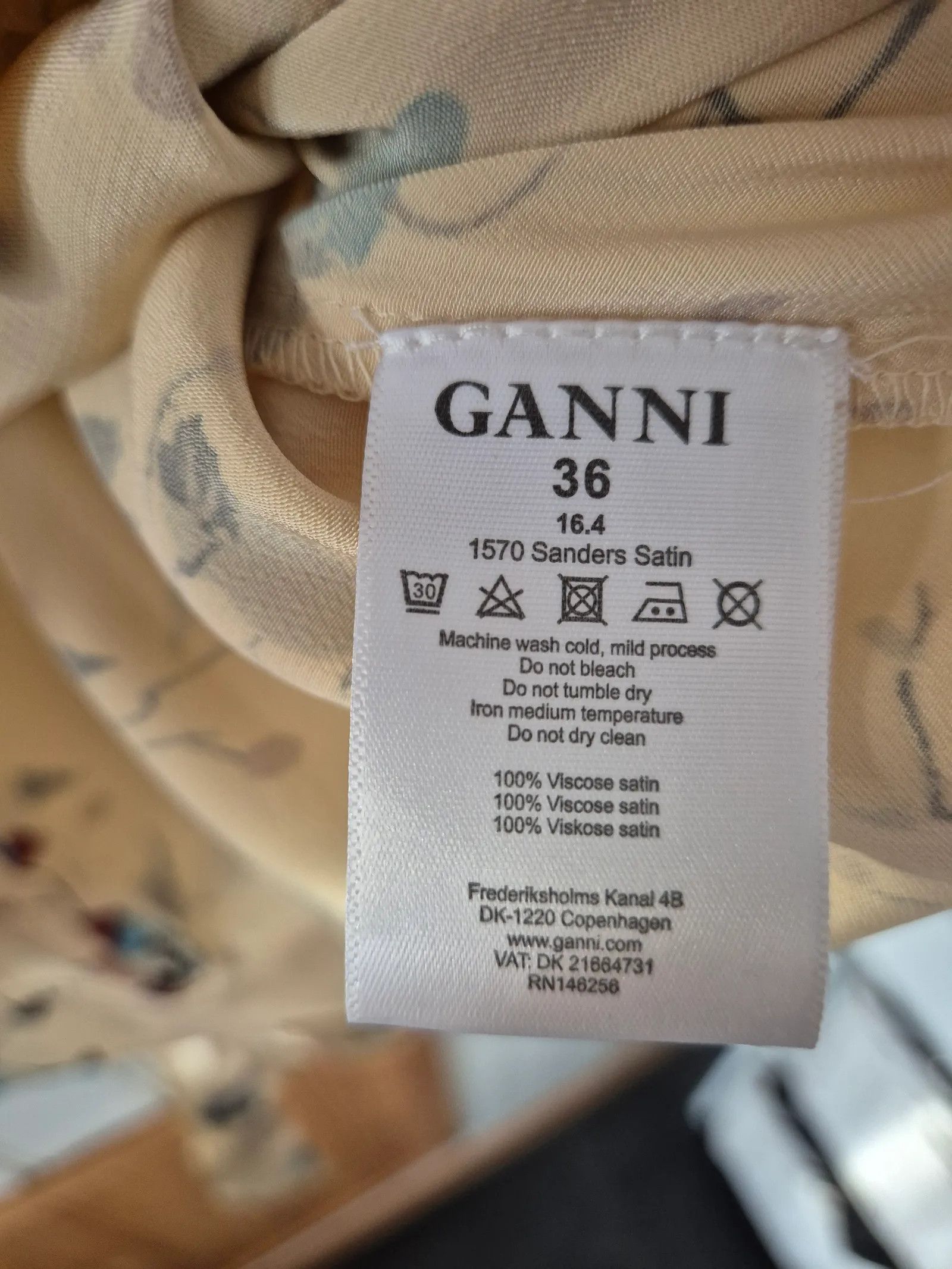 Ganni Ganni F1572 Blouse Size XS / US 0-2 / IT 36-38 - 3 Thumbnail