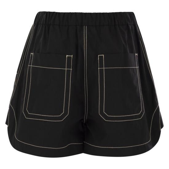 Sportmax SPORTMAX Women Shorts & Burmudas 2512141052600 BLACK Size 30" / US 8 / IT 44 - 2 Thumbnail