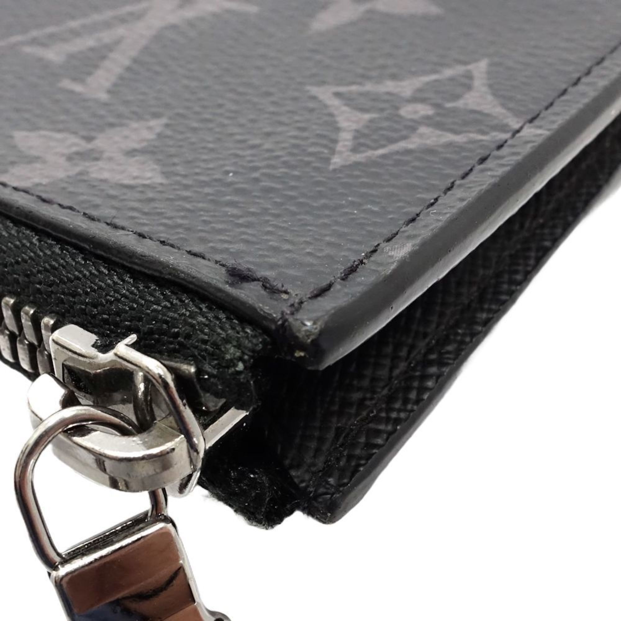 Louis Vuitton Louis Vuitton Wallet/Coin Case M63536 Porte Monnaie Jour Monogram Eclipse Black 181172 Size ONE SIZE - 5 Thumbnail