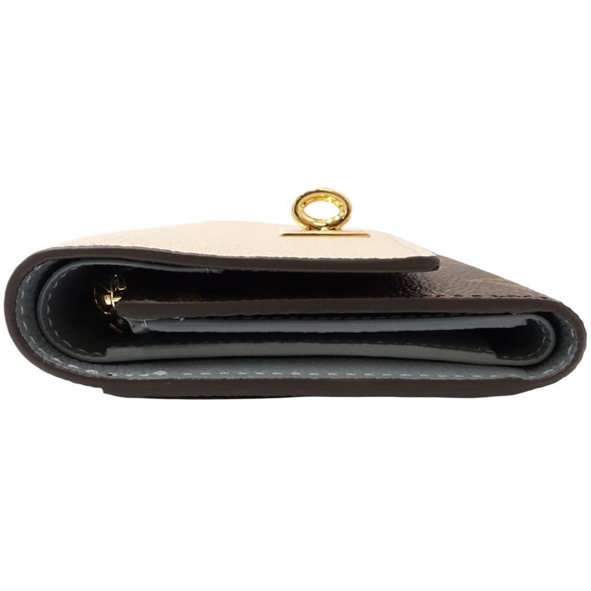 Louis Vuitton Louis Vuitton Monogram Tri-fold Wallet M82398 Portefeuille Victorine Brown Greige 181182 Size ONE SIZE - 3 Thumbnail