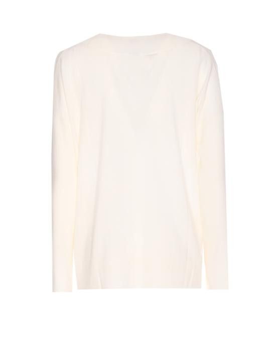 Allude ALLUDE Women Sweater 64016 440 White Size M / US 6-8 / IT 42-44 - 2 Thumbnail